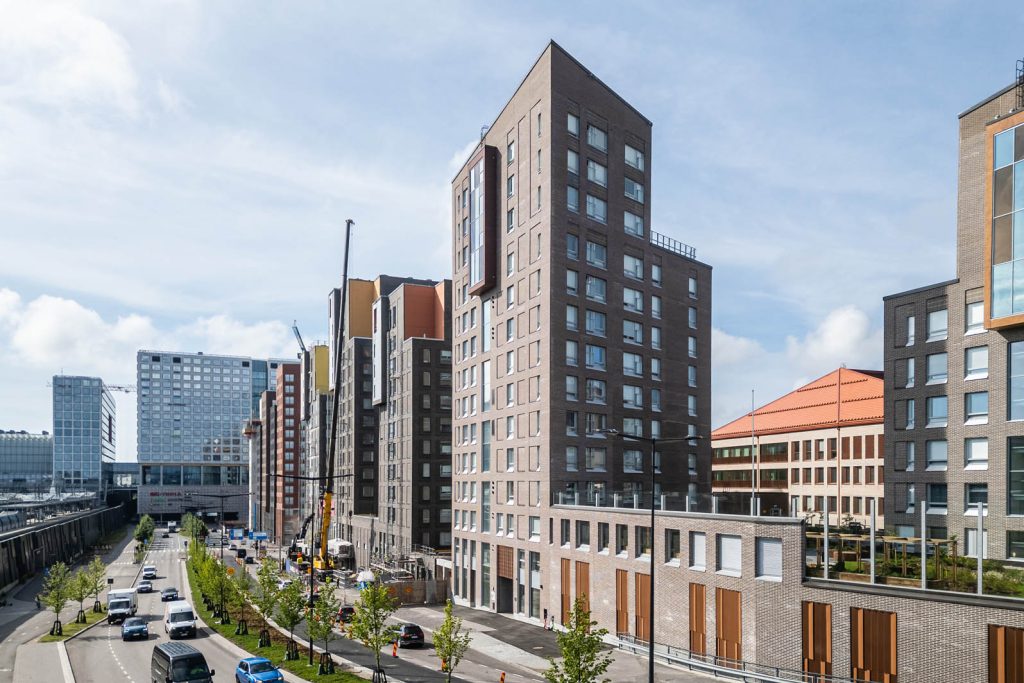 Pasilan Veturitie 24:n ulkokuva, havainnekuva.